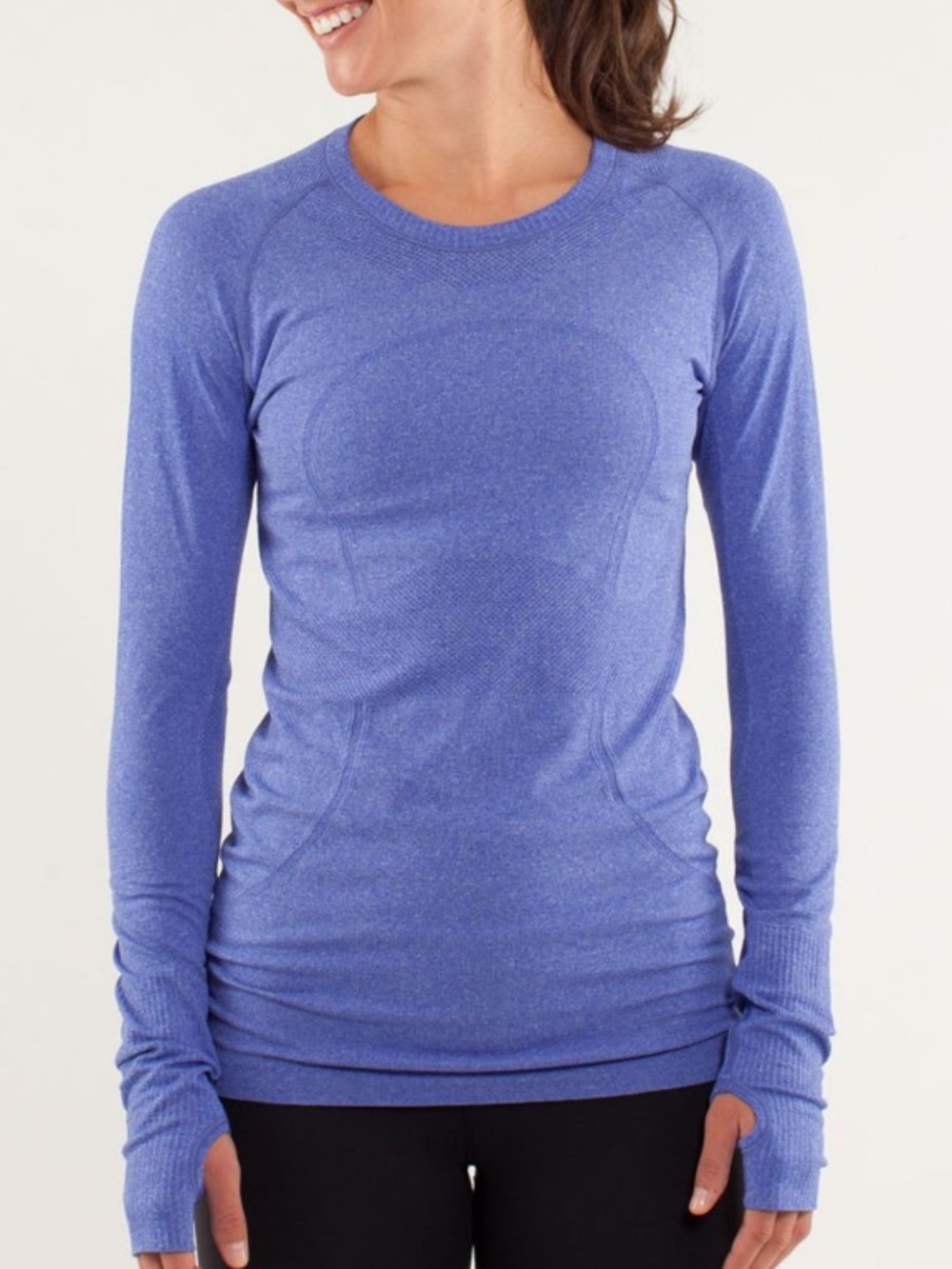 lululemon athletica Swiftly Tech Long Sleeve Top - Pigment Blue size 4
